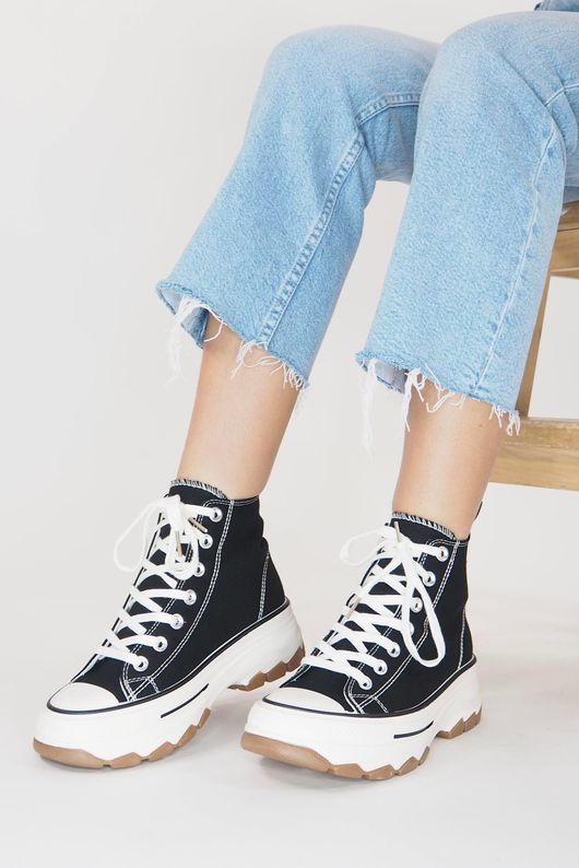 Laundry B Run Star High Top Black 